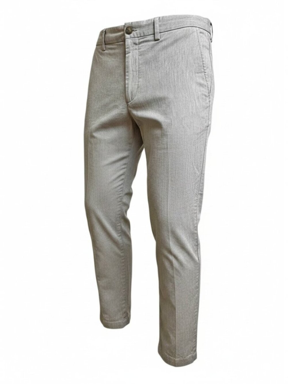 Banana Republic Pale Gray Pinstripe Slim Fit Chino Pants